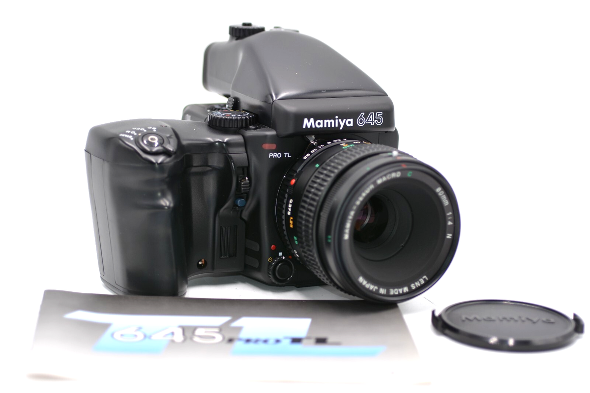 美品Mamiya 645 PRO TL + SEKOR C 80mm MAMIYA 645 PRO TL Body w/ SEKOR C 80mm F2.8, Prism Finder