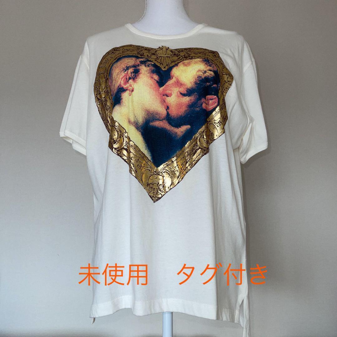 XL 新品未使用ヴィヴィアンウエスト天使額縁Tシャツキスkiss