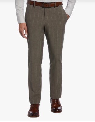 perry ellis portfolio modern fit dress pants Perry Ellis Portfolio Mens Modern Fit Check Suit Dress Pants Black 30 x 30 main image 0