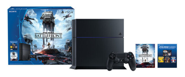 Sony PlayStation 4 Star Wars Battlefront Gaming 500GB Jet Black Console for  sale online