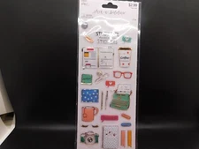 The paper studio stick a bilities Stationery Themed 3D stickers 21pc