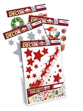 Herma Fensterbild Fensterbilder A4 Sterne Weihnachtsmann Schlitten Nikolaus