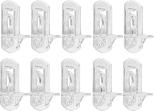 10Pcs Locking Shelf Support Pegs, 8Mm Shelf Pins Clear Shelf Clips Plastic Shelf - Picture 10 of 12