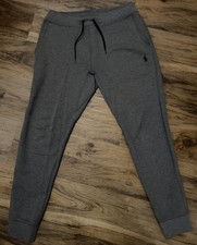 Polo Ralph Lauren Men’s Double Knit Jogger Pants Size Small Gray Sweatpants