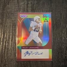 2023 Leaf Vivid Riley Leonard Auto  RC Rookie #2/8