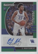 2020-21 Panini Prizm Draft Picks Prospect Green EJ Montgomery #PA-EJ Auto 18bc