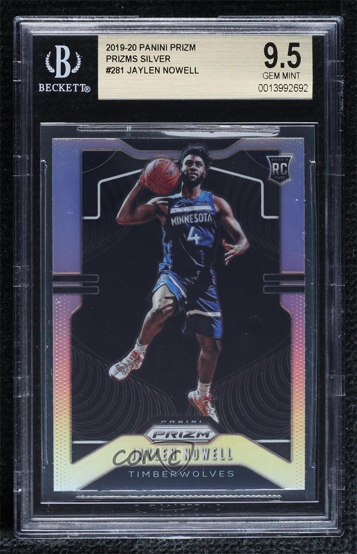 2019-20 Panini Prizm Silver Jaylen Nowell #281 BGS 9.5 GEM MINT Rookie RC