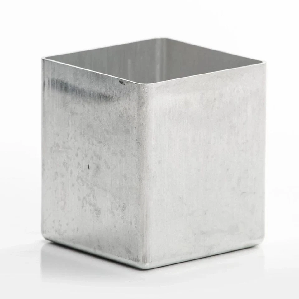 SQUARE Seamless Aluminum Candle Mold 3 inch Square - No Seams-Choice of height - Image 2 of 3