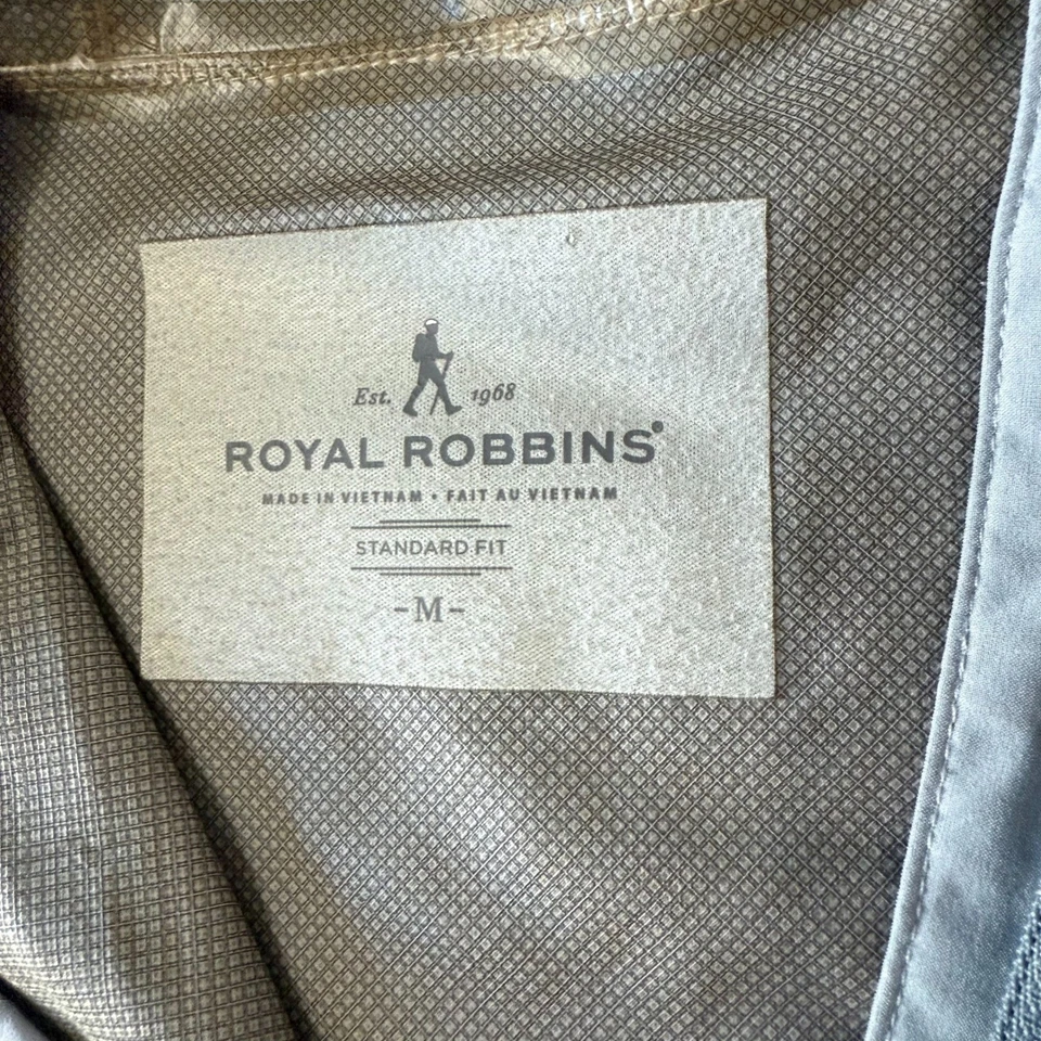 Royal Robbins Men's Grey Hooded Lightweight Waterproof Rain Jacket Size M - Image 3 of 4