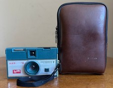 Macchina fotografica Kodak Hawkeye Instamatic F Pocket Size edizione verde vintage anni 60 con custodia 