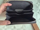 Pour La Victoire Cognac Cowhide Leather Wristlet Wallet Zip Around 4" X 6" — photo 4