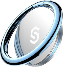 Cell Phone Ring Holder Stand, 360 Degree Rotation Finger Ring Kickstand Polished