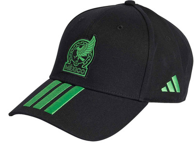 Mexico National Team adidas 2026 World Cup Team Logo 3-Stripe Black Hat 