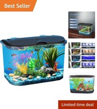Trendy 5 Gallon Tropical Fish Aquarium with Lighting and Filter