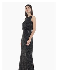 JS COLLECTIONS Sequin Lace Blouson Gown size 16