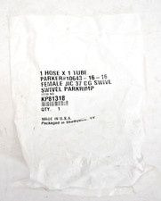 Parker Hydraulic Hose Fitting Crimp 37 Degree Swivel KP81318 1" x 1" FNPT