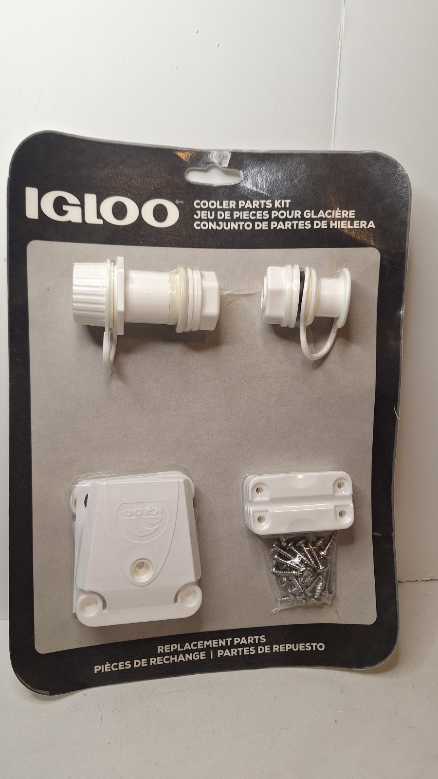 Igloo Ice Chest Cooler Replacement Parts Kit Hinges, Latches, Drain Plug