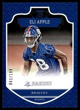 2016 Panini Bravery Green Eli Apple Rookie 043/199 New York Giants #202