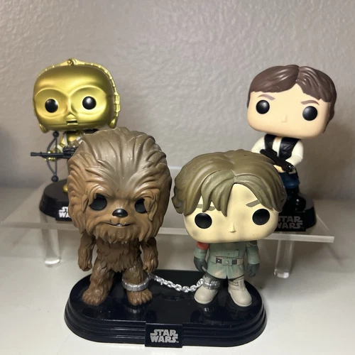 Funko Pop! Star Wars Celebration Lot #341 C-3PO #169 HAN SOLO + CHEWBACCA 2-Pack