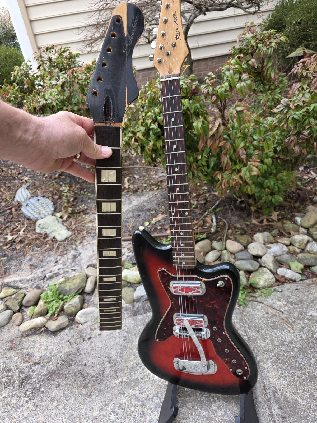 ?Video? Vintage 1960s 1478 Sears Silvertone Two Pickup Electric Guitar Harmony