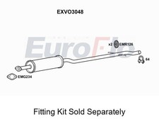 Rear Muffler Silencer Insert Exhaust System Fits Volvo S60 EuroFlo EXVO3048