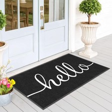 Funny Welcome Mat Front Door Mat Outdoor Indoor Entrance Rug Low Profile