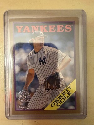 2023 Topps 1988 35th Anniversary Gold /75 Gerrit Cole #T88- 79 New York Yankees