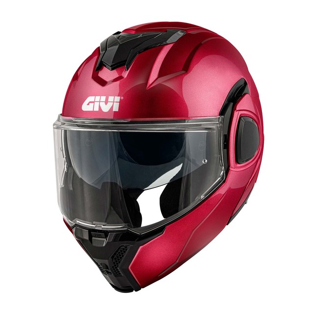 Casque Modulaire Réversible GIVI X36 Fiber Bordeaux Lucide ECE 22.06