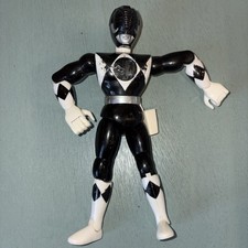 Vintage 8" Mighty Morphin Power Rangers Black Ranger Figure 1993 Bandai 
