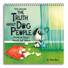 Blue Mountain Arts,  The Truth About Dog People 2026 Mini Wall Calendar, 7.5'' X