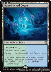Rain-Slicked Copse (Surge Foil) #71 - Commander: Teenage Mutant Ninja Turtles