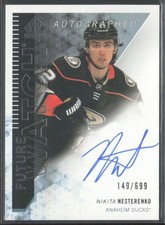 2023-24 UD SP Authentic Nikita Nesterenko RFWA-NN Future Watch Retro /699 RC ...