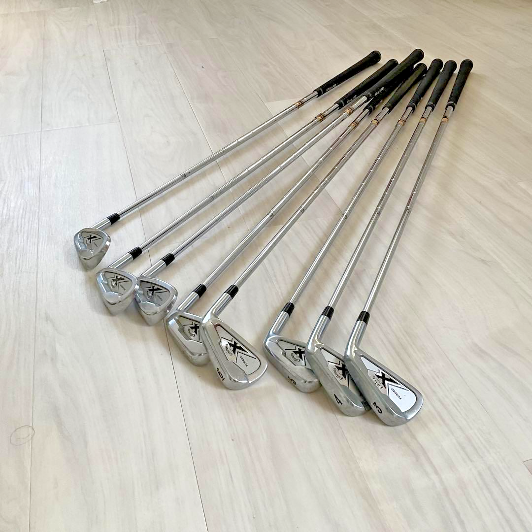 Callaway X Forged Iron set 2007 8pcs 3-Pw Stiff Flex Dynamic Gold