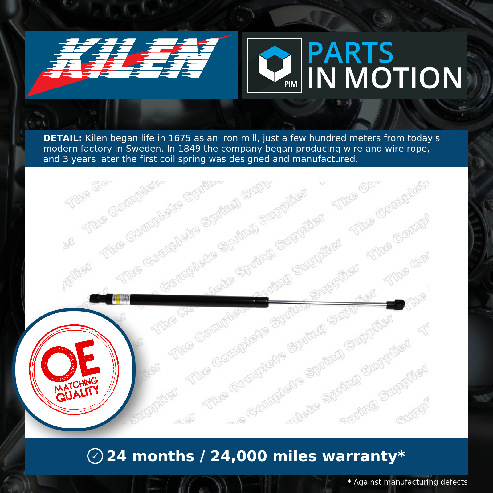 Boot Gas Strut 452017 Kilen Spring Lift Tailgate Rear BHE780012 5H22406A10BA New