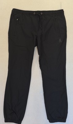 Psycho Bunny Black Cabrini Jogger Pants Men's XL Retail $145 NWT