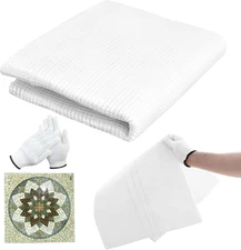 40" X 80" Mosaic Mesh for for Back Mounted Tile with Gloves, Fiberglass Mosaic M