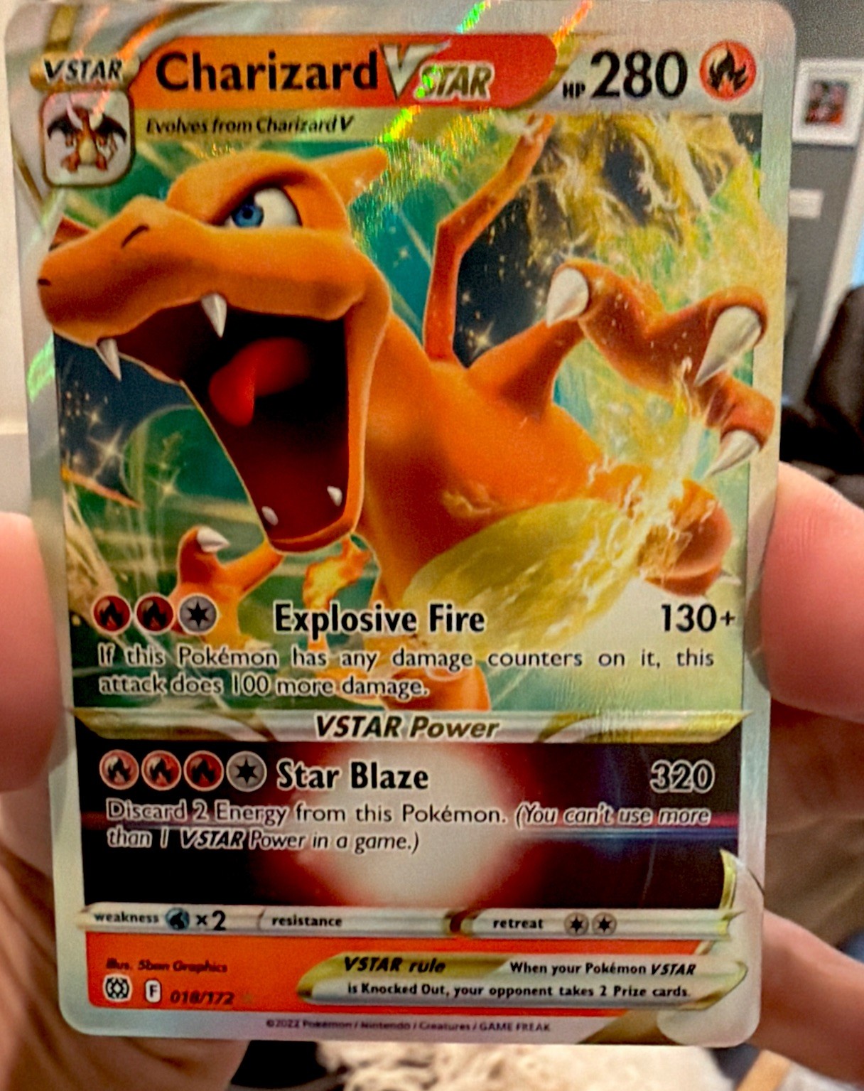 Charizard VSTAR 018/172 SWSH Brilliant Stars Ultra Rare Pokémon TCG Holo NM