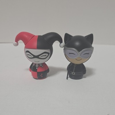 Dorbz Batman Series One Harley Quinn and Catwomen Vinyl Figures Funko 3''