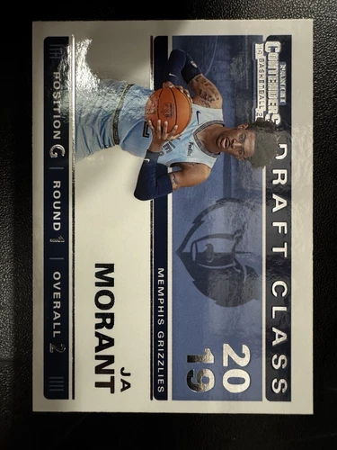 2019-20 Panini Contenders - 2019 Draft Class Contenders Ja Morant #2 (RC)