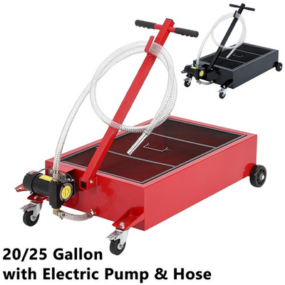 #ad Low Profile Oil Drain Pan 20 25 Gallon Electric Oil Drain Pan with Pump amp; Hose $131.99