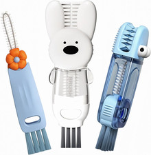 Cup Lid Cleaning Brush, 3 in 1 Cup Cleaner Brush New Multifunctional Lid Cleaner