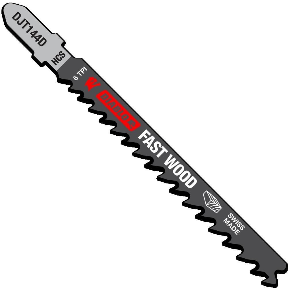 Лобзиковые пилы Diablo Tools 4In 6 Tpi из стали Hicarb с Т-образным хвостовиком для быстрой резки 5Pk 2990₽