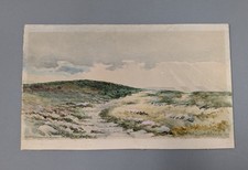 Vintage Watercolour Painting 'The Way To Summerhouse, Withnell' F Watson