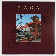 Saga JSA Fully Signed Autograph Album Record Vinyl In Transit