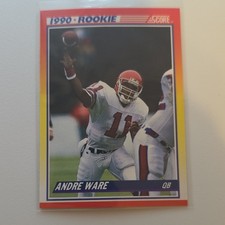 Score 1990 Andre Ware Rookie #292 Detroit Lions NFL Football Card. rookie card picture