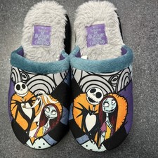 The Nightmare before Christmas Slippers JACK SALLY Adult Size M8/9