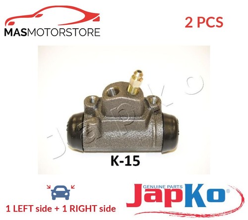 DRUM WHEEL BRAKE CYLINDER PAIR REAR JAPKO 67K15 2PCS V FOR KIA K2500 2.5 D 69KW
