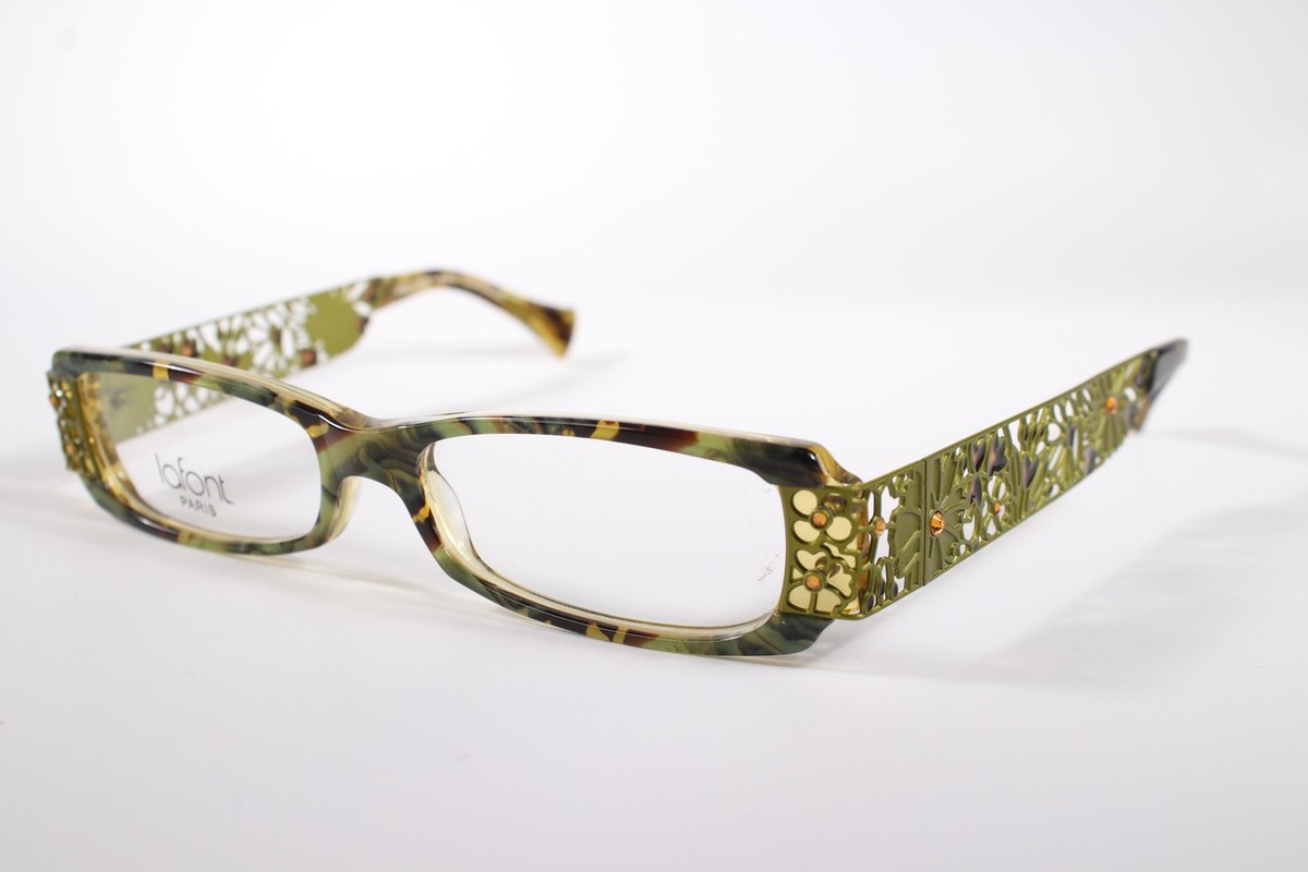 Jean Lafont Eyeglasses Audace 403 Women Green Full Rim Plastic