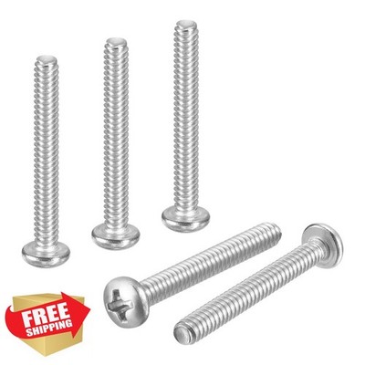 DTGN #4-40x1'' Silver Machine Screws 50pc