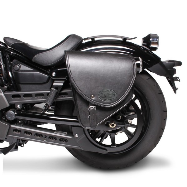 Satteltasche FüR Honda VTX 1300 Indiana Schwarz Links-image